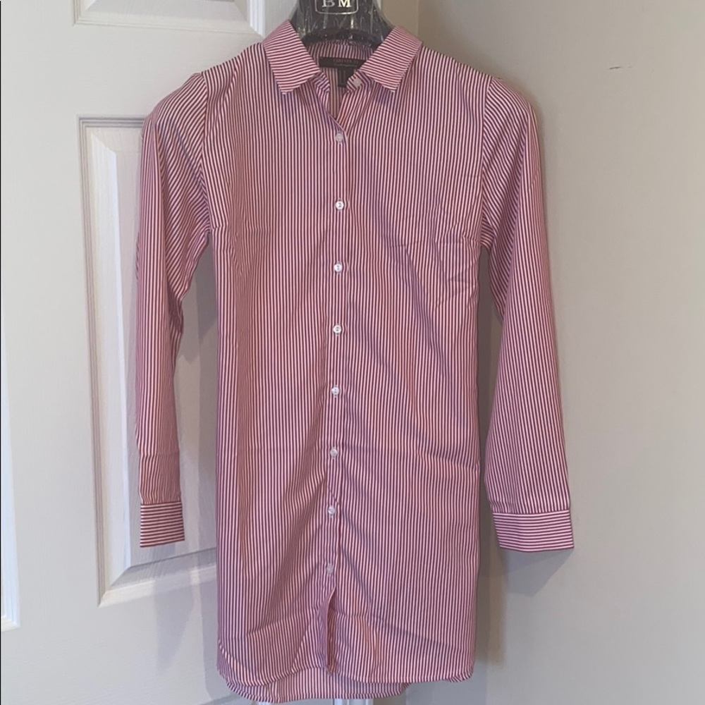 Women's Striped Button-Up Shirt